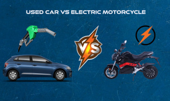 Cost comparison example - Used car vs electric motorcycle