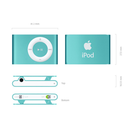 Apple iPod Shuffle Clip-On MP3 Music Player | Product 7 | opencarti... | opencartitalia